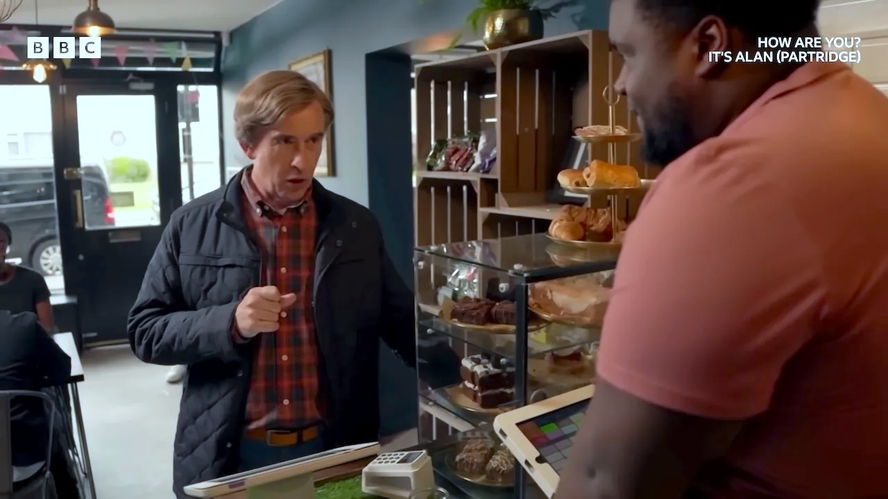 Steve Coogan's Alan Partridge Learns That Ordering Coffee in 2025 Isn't as Social as It Was in the Past
