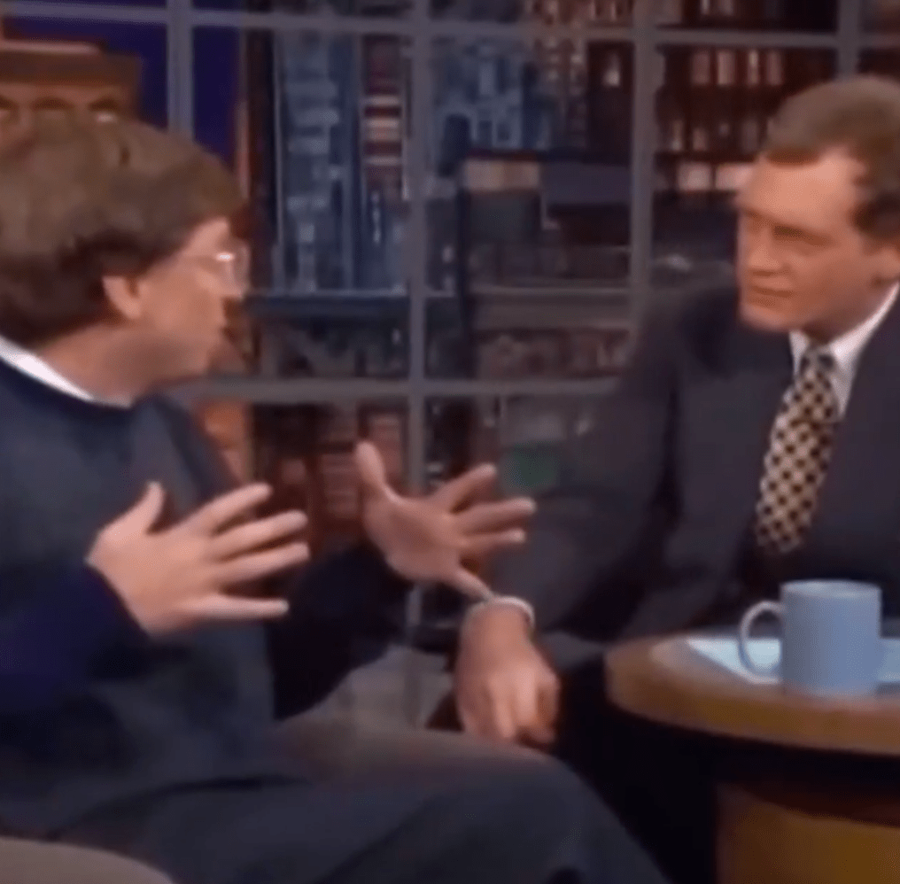 Bill Gates Had Explained The Internet To Bill Letterman In 1995, Letterman Had Compared It To Radio