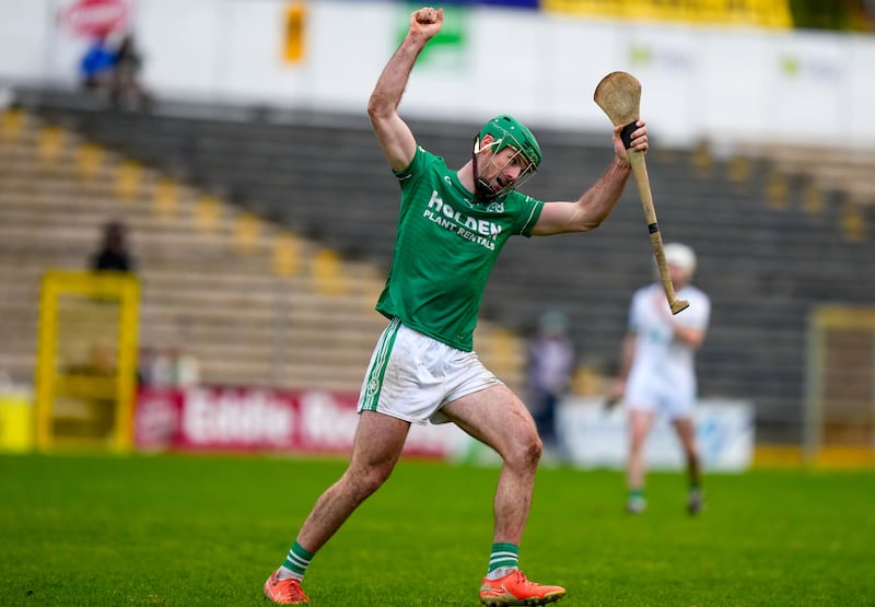 Eoin Cody celebrates a score for Ballyhale. Photograph: James Lawlor/Inpho