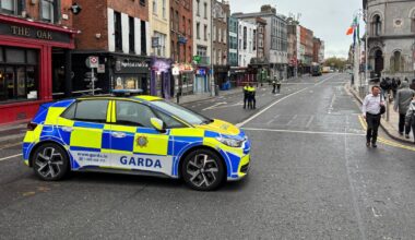 Gardaí close section of major Dublin city centre street following collision – The Irish Times