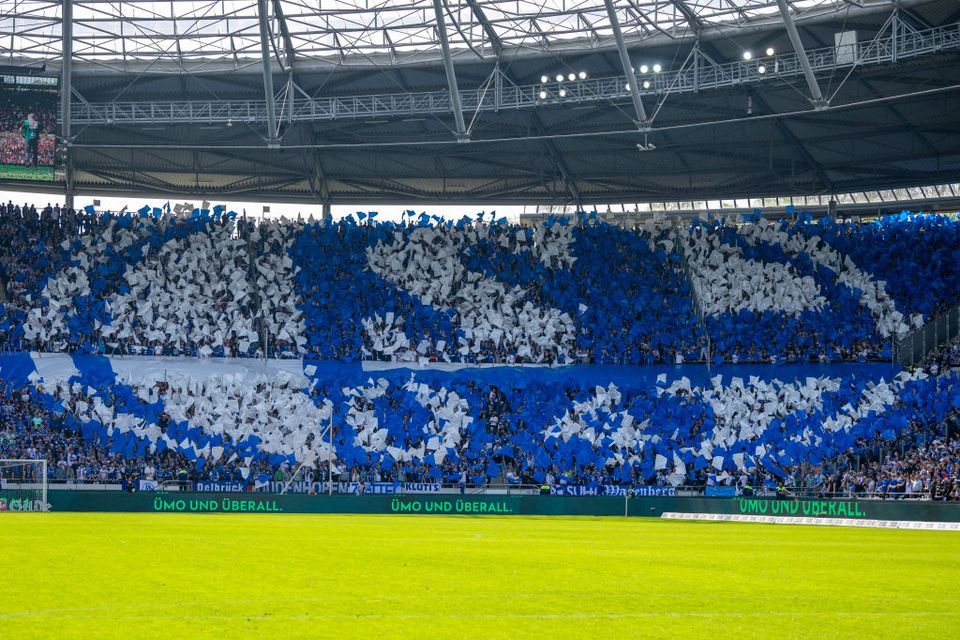 File image of a Schalke 04 crowd. Getty.