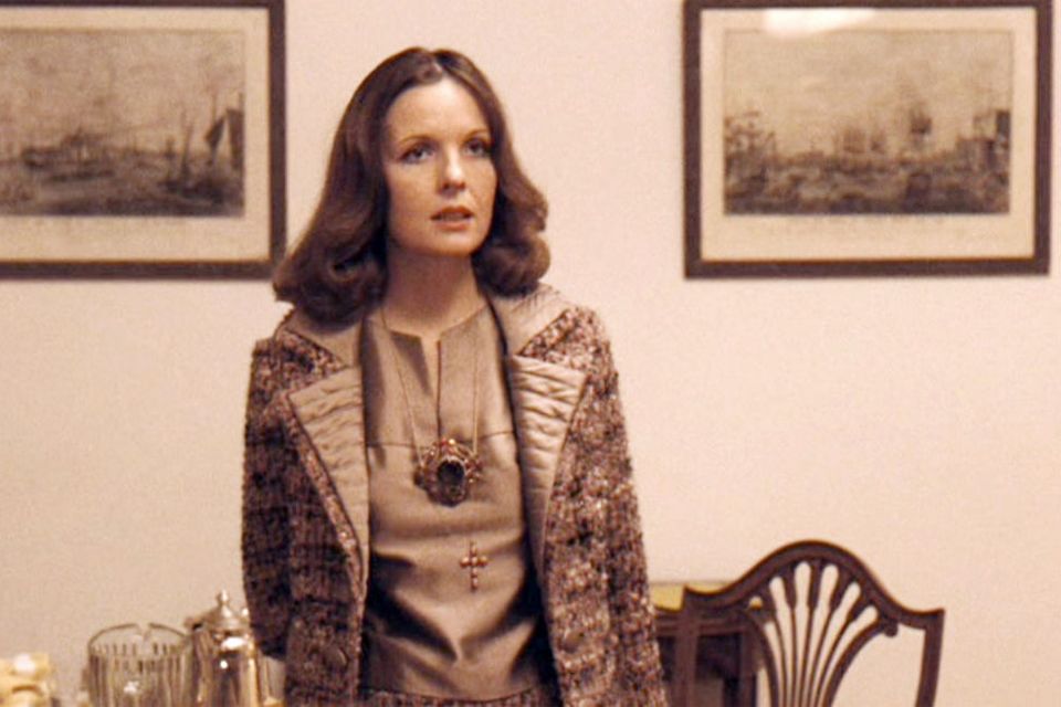 Diane Keaton as Kay Corleone "The Godfather: Part II", released in 1974.  Screen capture. Paramount Pictures. (Photo by CBS via Getty Images)