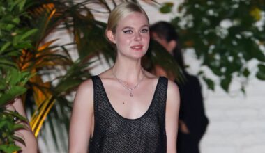 Elle Fanning Wore in a Sheer Set to the Academy Museum Gala After-Party