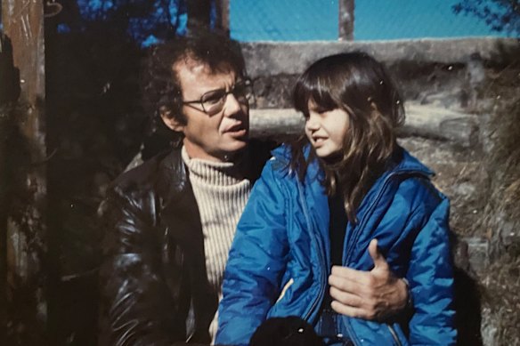 A young Antonia with her father, Antony; she remembers him as being a centrepiece of the family. “He was a nice presence for me.”