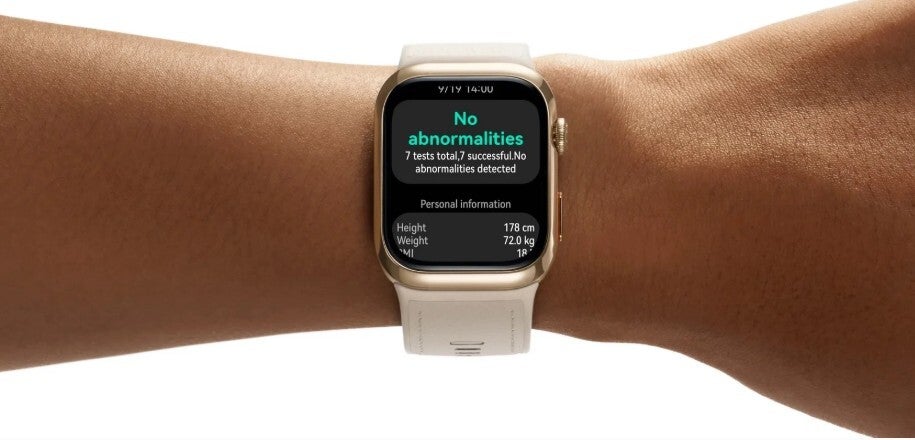 The innovative Huawei Watch D2 is worn on a wrist.