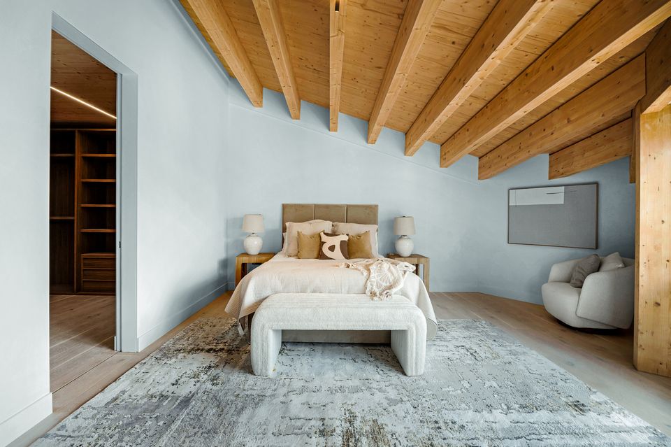 One of the bedrooms of the O House, 10 Palmerston Villas, Dublin 6