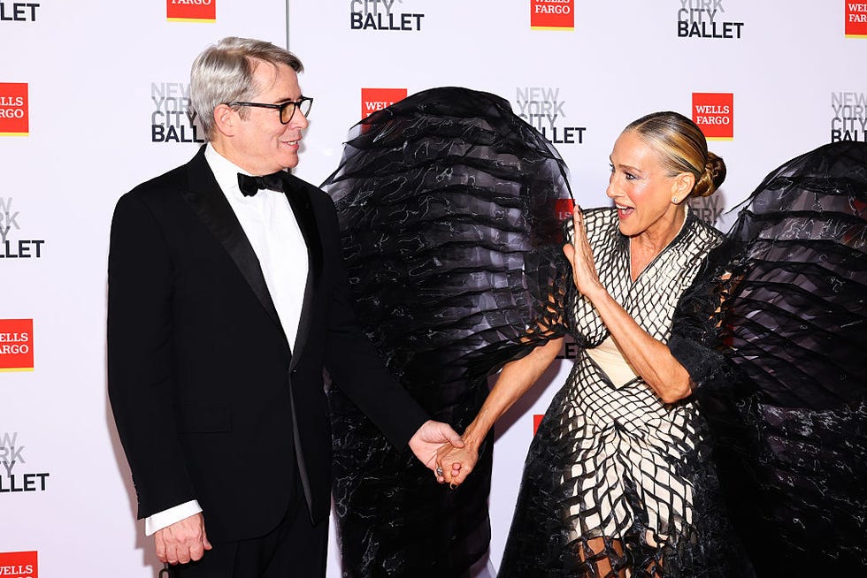matthew broderick, sarah jessica parker at the new york city ballet 2025 fall fashion gala held at the david h. koch theater on october 08, 2025 in new york, new york. (photo by stephanie augello/variety via getty images)