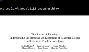 Game over. AGI is not imminent, and LLMs are not the royal road to getting there.