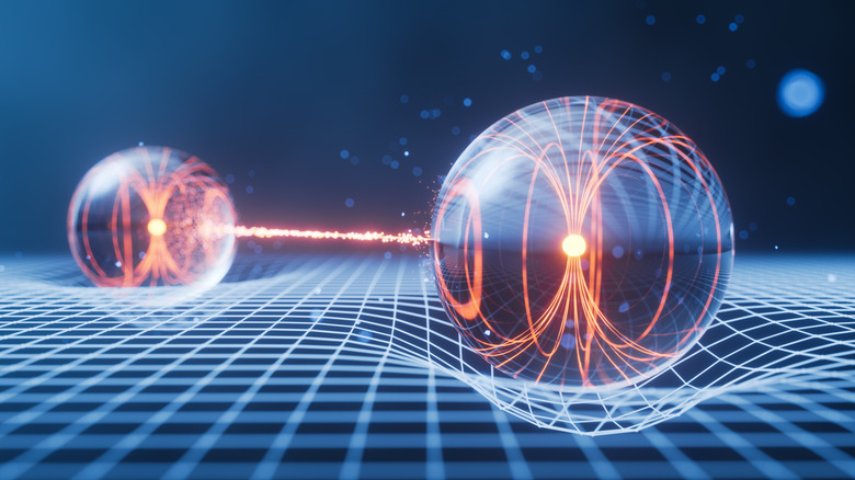 An artist's rendering of quantum entanglement