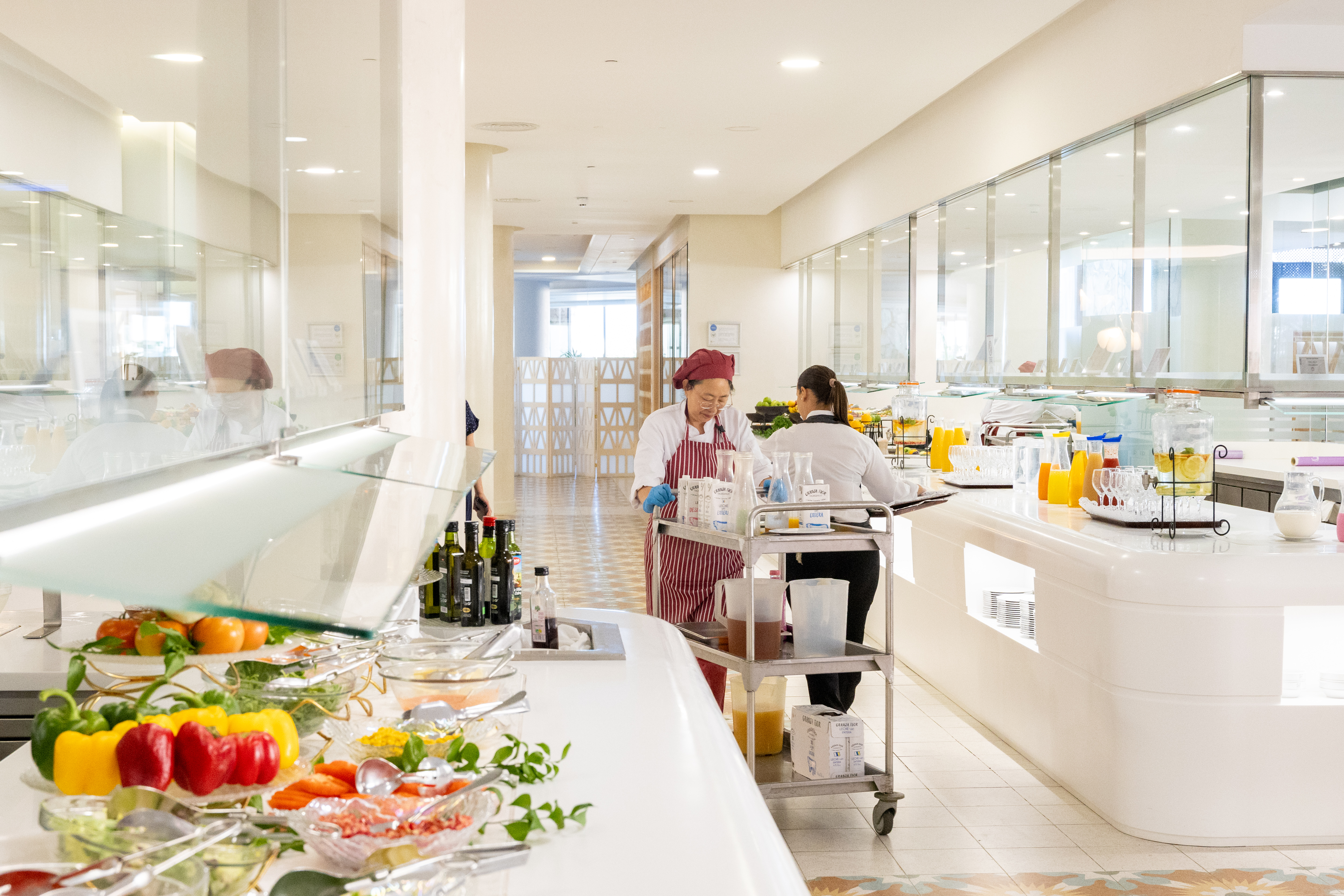 An AI buffet at the GF Gran Costa Adeje Hotel in the Canary Islands.