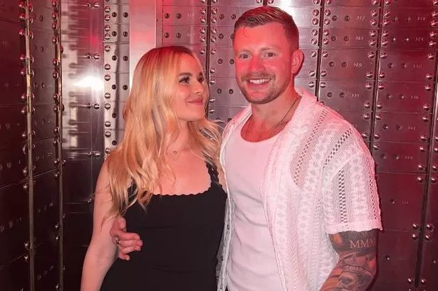 Holly Ramsey and Adam Peety attend her dad's Lucky Cat restaurant launch party in Manchester