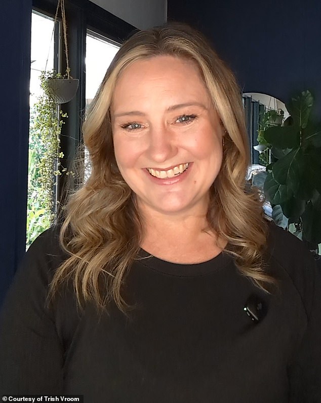 Trish Vroom, 45, from Castlegar, British Columbia, Canada, has revealed how jumping for two minutes every morning has changed her life immensely... and even helped her lose weight