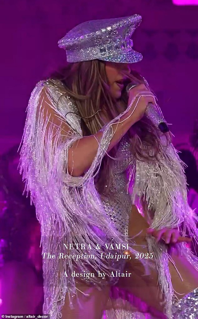 The popstar's performance in India comes after her latest film Kiss of the Spider Woman hit theatres last month