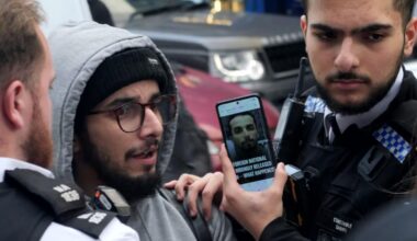 Officers held his arrest picture next to Kaddour-Cherif's head to confirm his identity