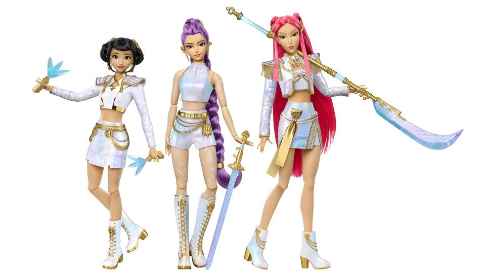 "KPop Demon Hunters" HUNTR/X “What It Sounds Like” Fashion Doll 3-Pack.