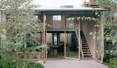 Four Massive Pivot Doors Bring the Outdoors In at This Australian Family Home