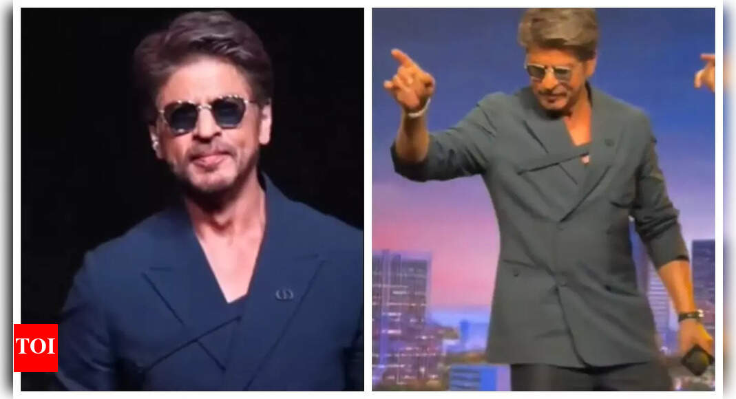 ​Shah Rukh Khan gets groovy at real-estate event; dances to ‘Chaiyya Chaiyya’ - WATCH |