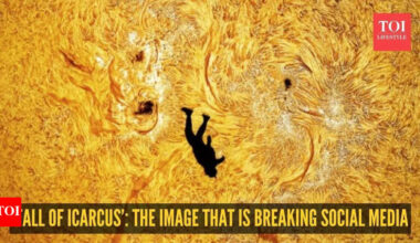 He jumped out of a plane and landed perfectly inside the Sun? ‘Fall of Icarus’ photo is blowing social media