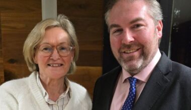 Mairead McGuinness makes first public appearance since withdrawing from Áras race on health grounds