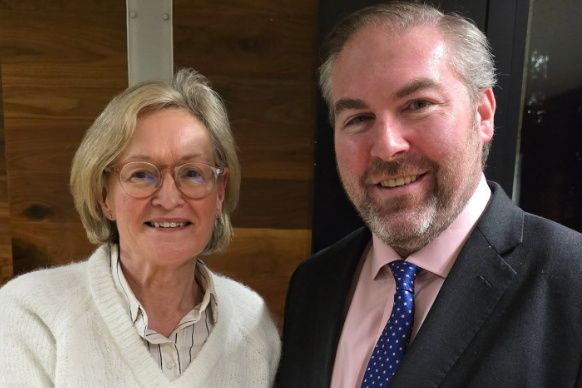 Mairead McGuinness makes first public appearance since withdrawing from Áras race on health grounds