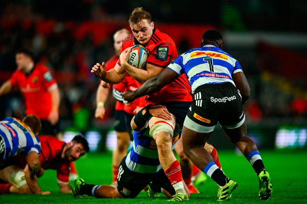 Munster taught harsh scrum lesson as Stormers’ bomb squad delivers second-half comeback to stun Thomond Park