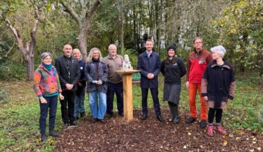 Luke Charters unveils statue close to York Designer Outlet