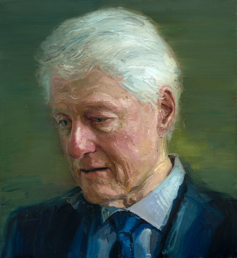 Former US president Bill Clinton by Colin Davidson.