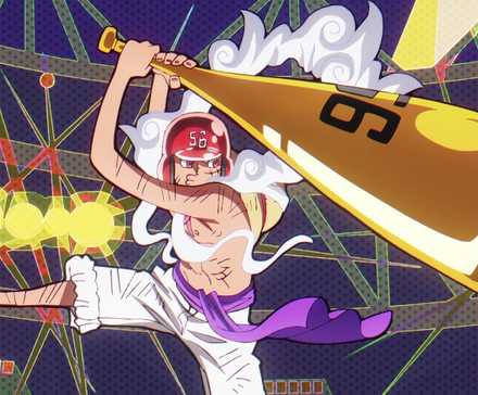 Gear 5 Luffy is ready to swing in the One Piece Anime Episode 1145.