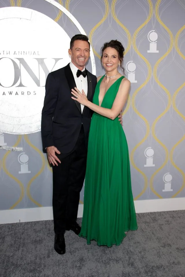 Getty Images Hugh Jackman and Sutton Foster attend the 75th Annual Tony Awards at Radio City Music Hall on June 12, 2022