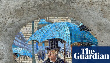 ‘It’s unexpected joy’: the guerrilla mosaic artists adding colour to potholes, benches and bomb craters | Art