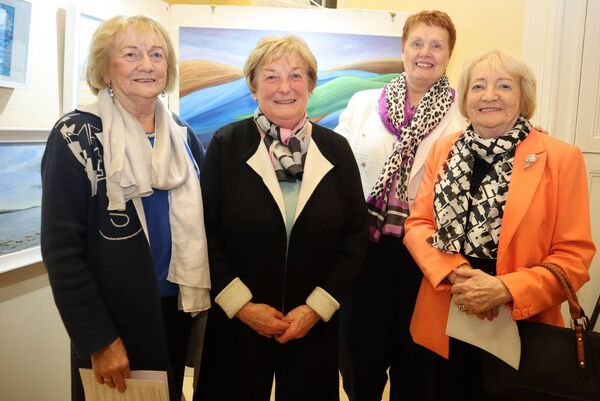 Mary O'Connor, Mary Hosey, Jane Walsh and Mary Butler at the exhibition