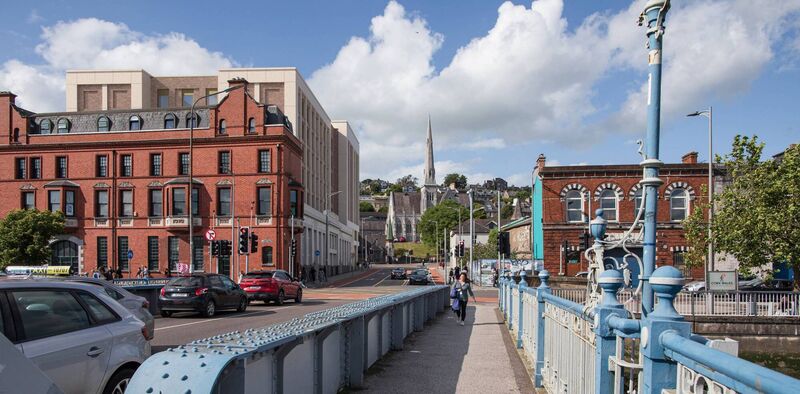Premier Inn site on left, CBRE-offered site on right