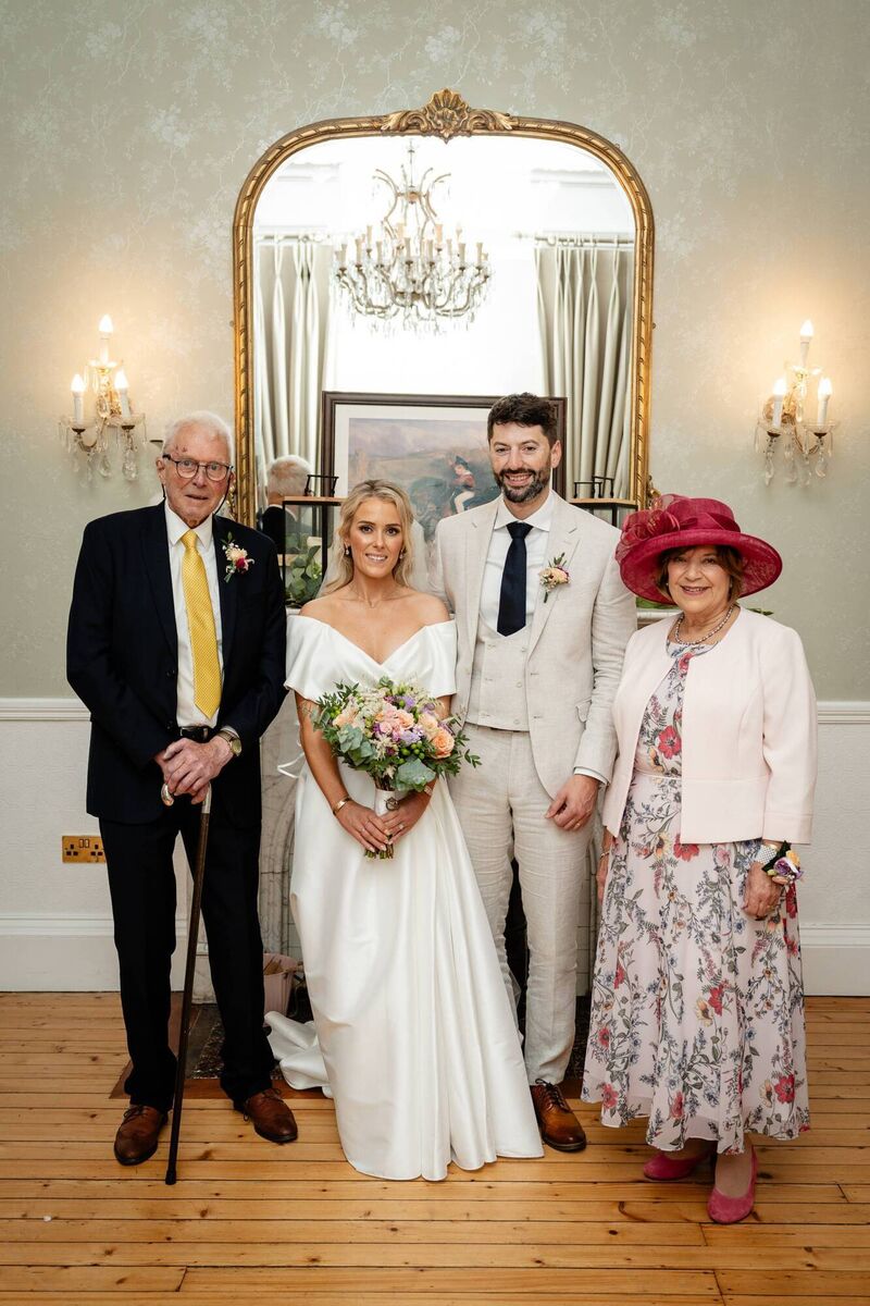 Jane Bond and Simon Wiltshire with Simon's parents parents Pamela and Richard Wiltshire. Pictures: David Murphy Studio