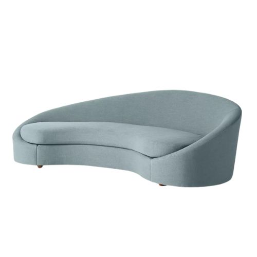 Goleta Sofa in Cornflower Basketweave Linen