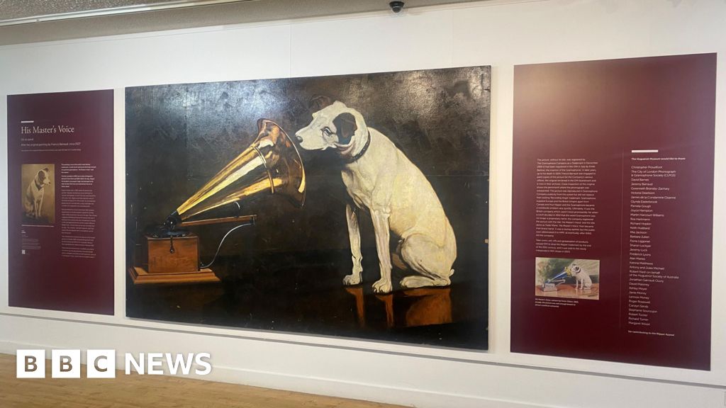 Iconic Nipper painting acquired by Huguenot Museum in Rochester