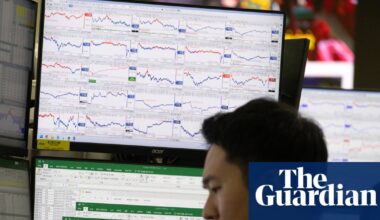 Global stock markets fall sharply over AI bubble fears | Stock markets