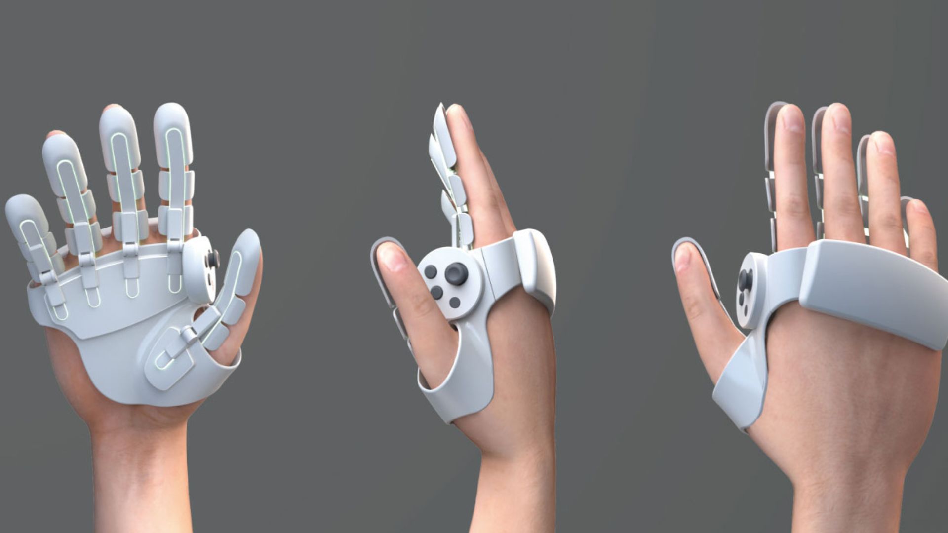 A prototype image of Sharp's new VR controller/glove hybrid