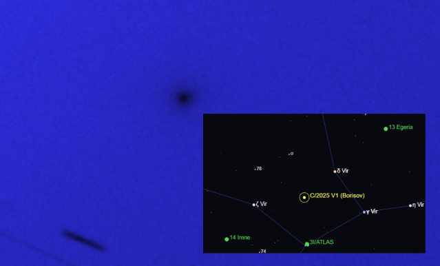 C/2025 V1 Borisov Live Location: New Mystery Object Detected Between 3I/ATLAS And Earth Moving Without A Tail?