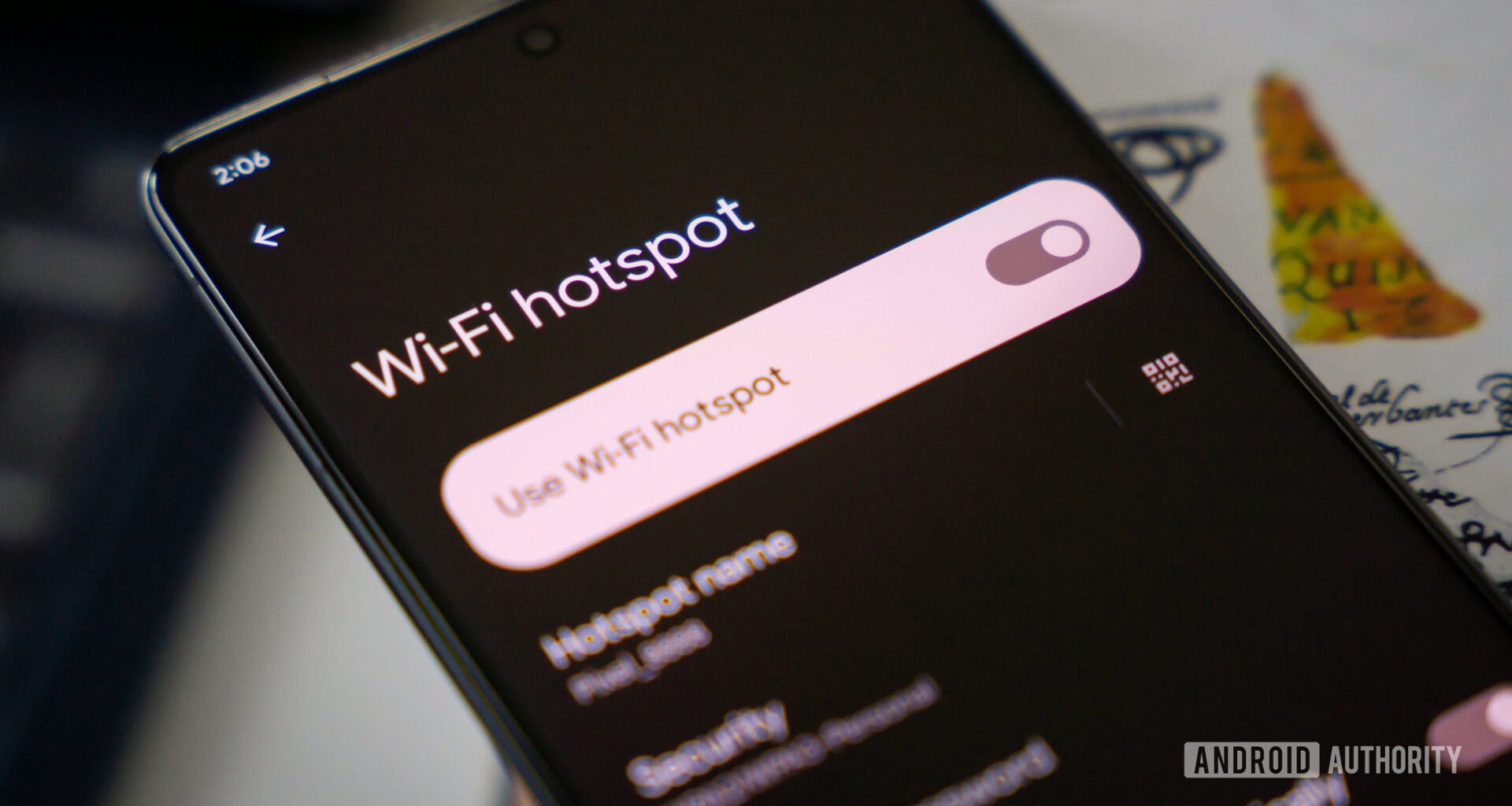 Android 13 hotspot and tethering settings stock photo 2