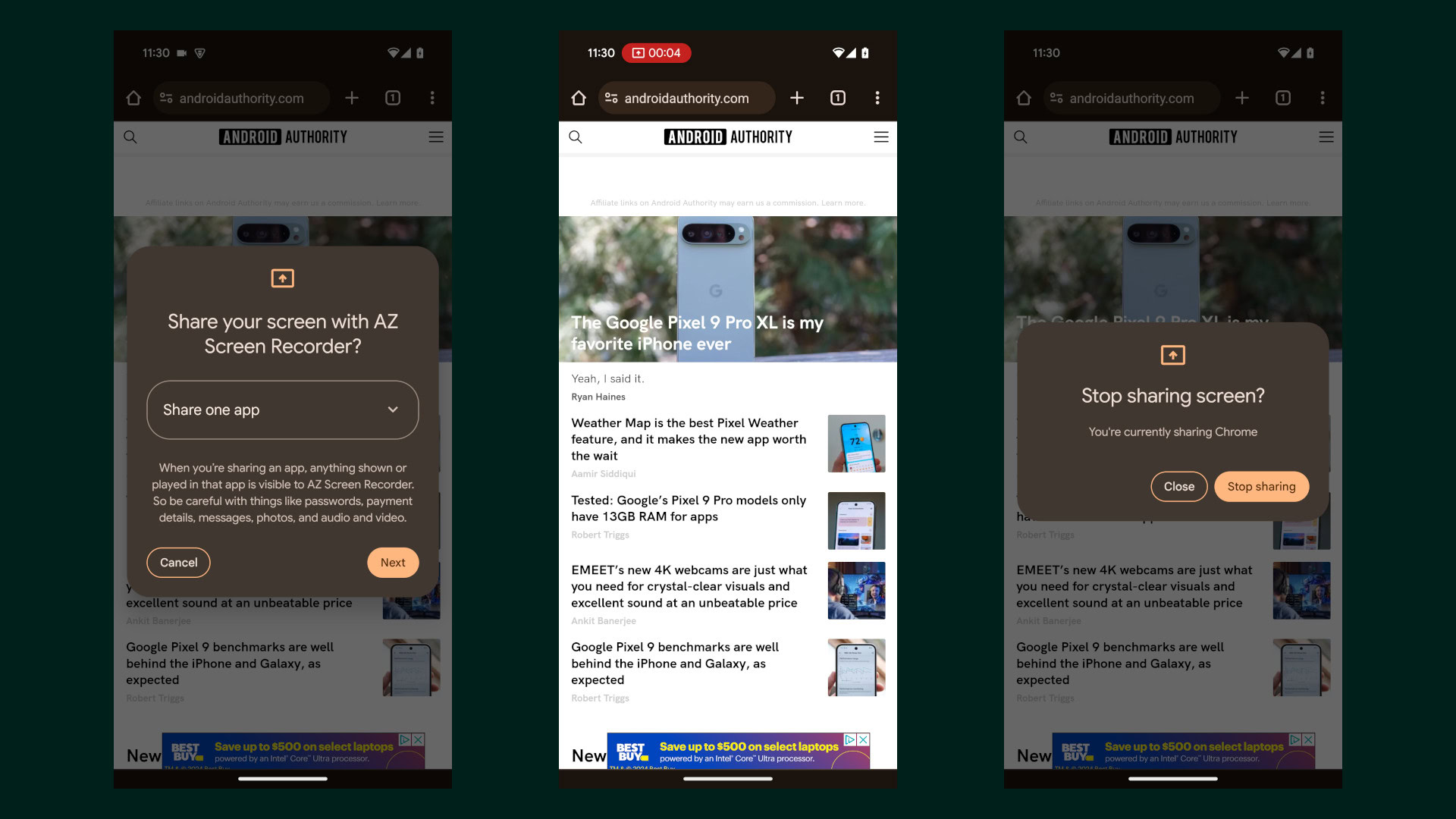 Android 15 sharing app 3P app Android 15 sharing app 3P app