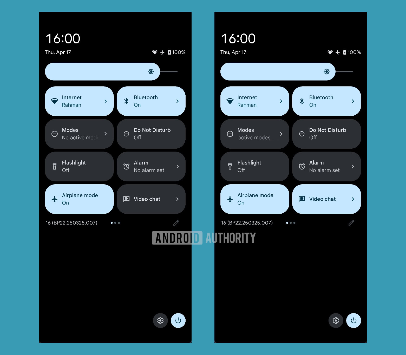 Android Video Chat tile on and off Android Video Chat tile on and off