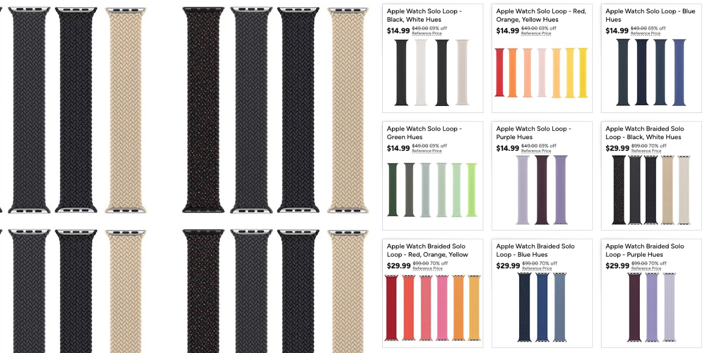 A group of different colored bands