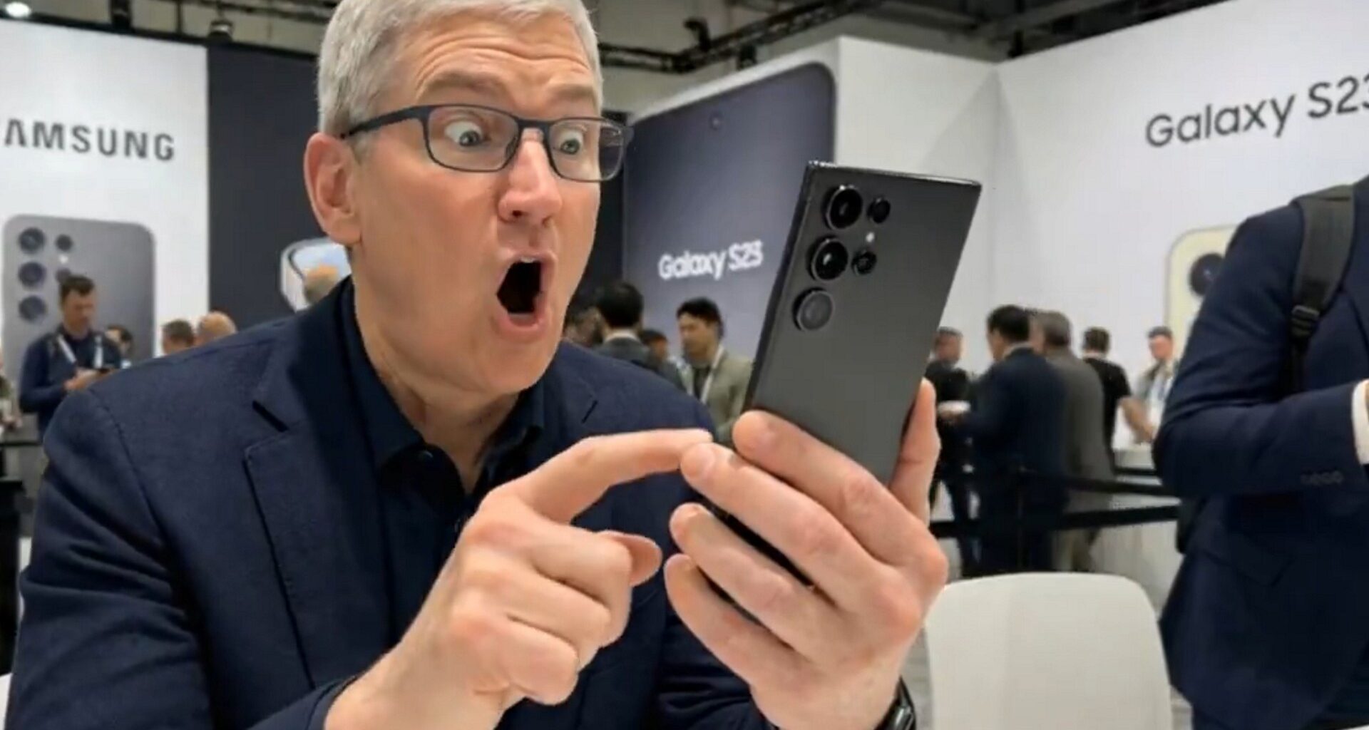 Tim Cook loves the Galaxy S25: Comedic AI clip goes viral