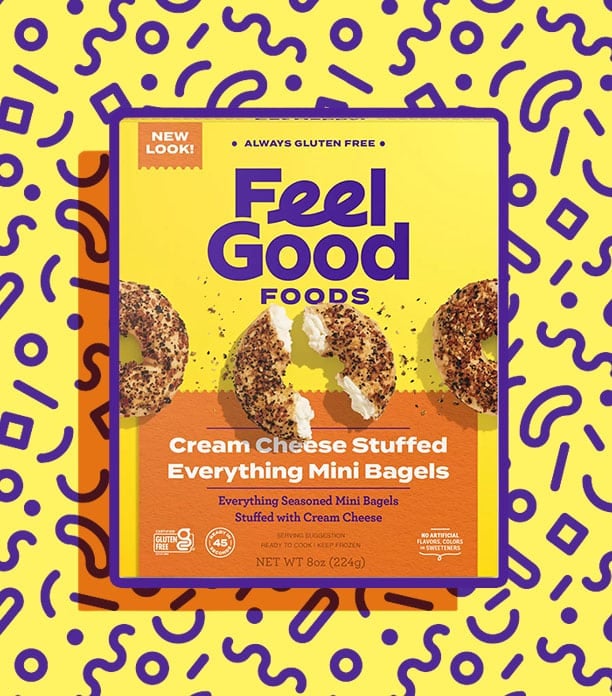 Feel Good Everything Cream Cheese Stuffed Bagels