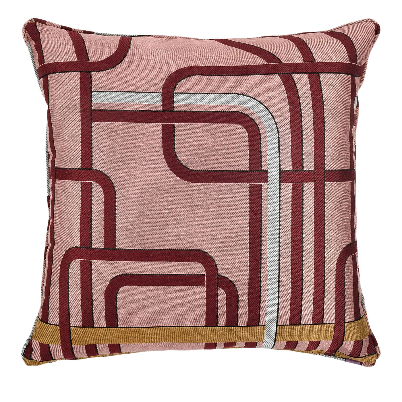 Carr&egrave; Cushion in Les Intrigues Jacquard Fabric