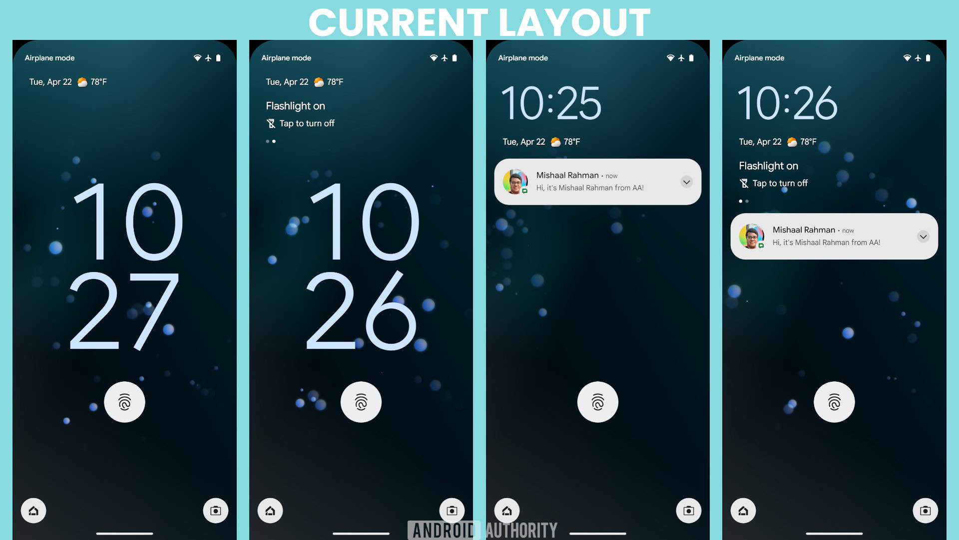 Current Lock Screen At A Glance Layout Current Lock Screen At A Glance Layout