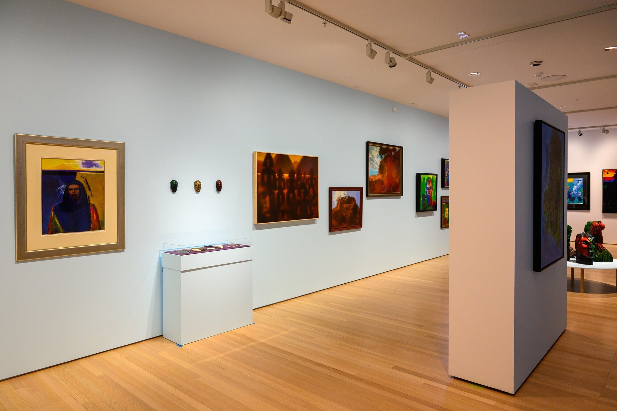  Darcy Nicholas’ exhibition ‘Land of My Ancestors’ has drawings, paintings, jewellery and carvings spanning nearly six decades of practice.  Photo / David Hall.