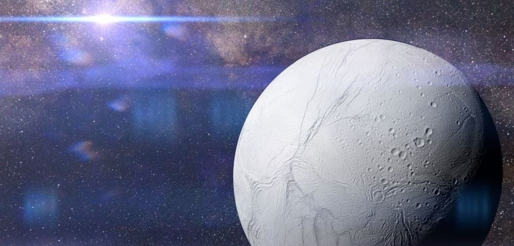 Researchers have uncovered evidence that the ocean on Saturn's moon Enceladus is in balance. The ocean loses as much heat as it gains, boosting its prospects for habitability. Image Credit: Oxford University