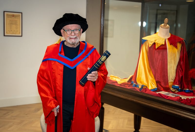 James Galway at Ulster University. Photograph: Andrew Paton/Ulster University 