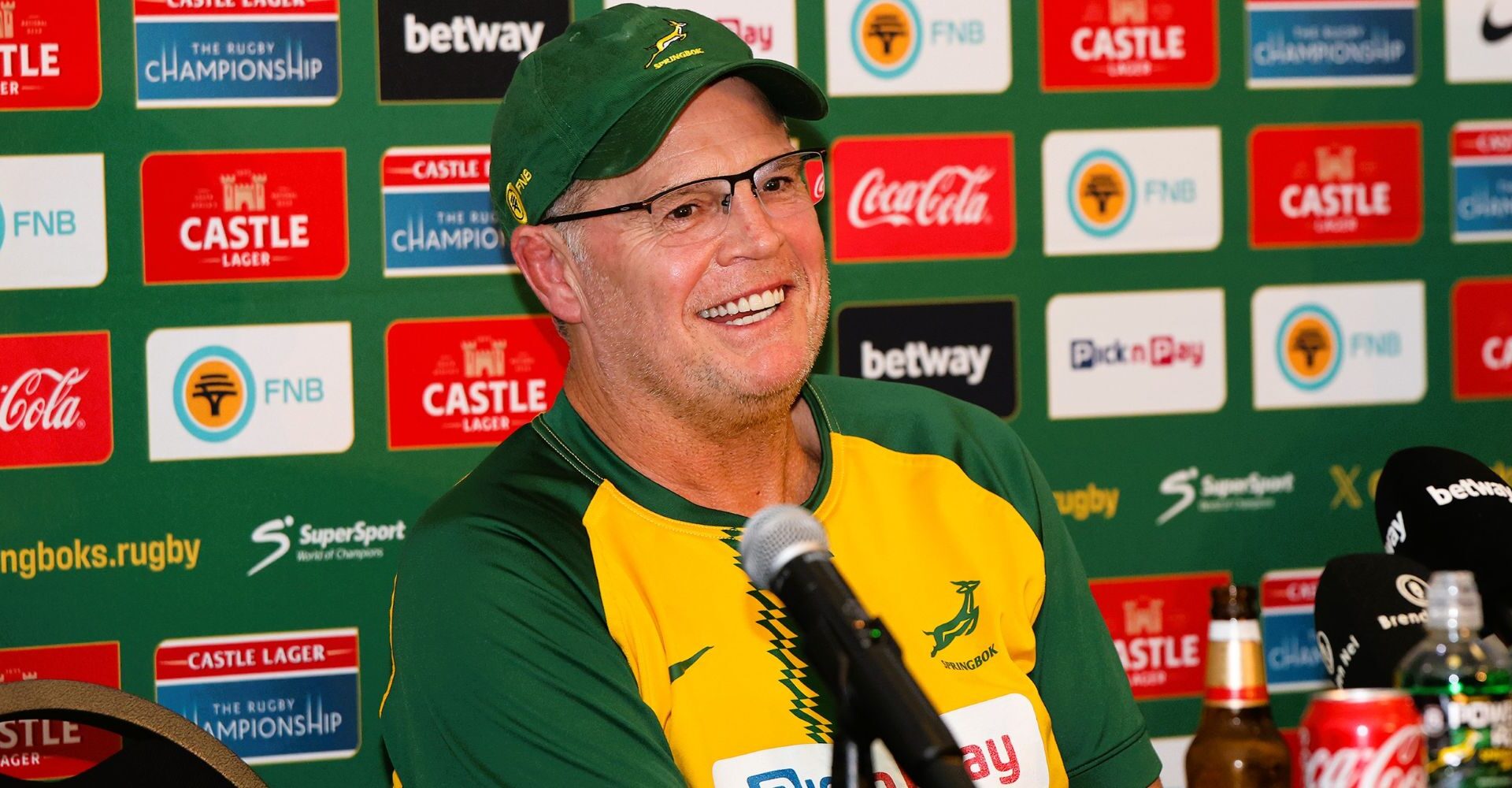 South Africa (Springboks) rugby team head coach Rassie Erasmus